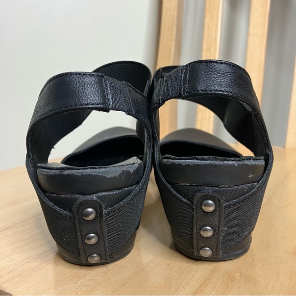 Axxiom Fantasy World black Mary Jane wedge comfort nursing shoes 8 - Picture 5 of 8